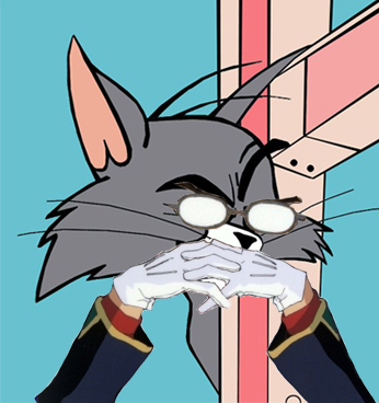 construction_site gendou_pose glasses hands_clasped ikari_gendou lowres meme neon_genesis_evangelion no_humans own_hands_together thatgoddamncat third-party_edit tom tom_and_jerry