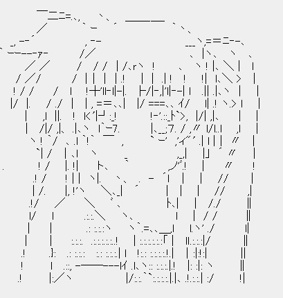 artist_request ascii_art fate_testarossa greyscale lowres lyrical_nanoha mahou_shoujo_lyrical_nanoha monochrome solo