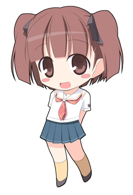 aihara_nana blush_stickers chibi kagura_yuuki kibina_high_school_uniform kimi_kiss lowres school_uniform solo