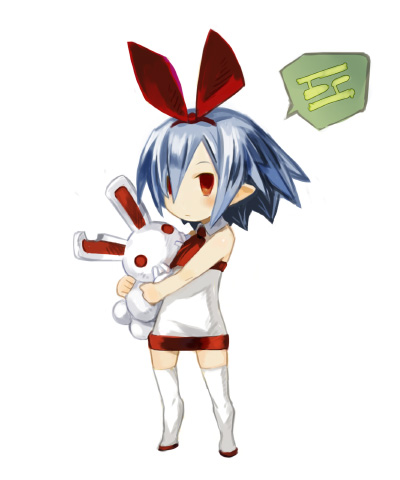 bunny chibi harada_takehito lowres original pleinair solo stuffed_animal stuffed_bunny stuffed_toy thighhighs usagi-san