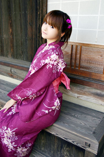 cosplay gintama japanese_clothes kimono long_sleeves mizuhara_arisa photo shimura_tae solo