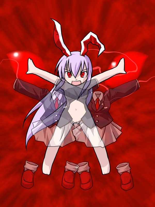 animal_ears artist_request bunny_ears nude optical_illusion reisen_udongein_inaba solo touhou