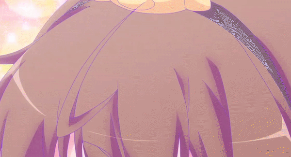 1girl animated animated_gif ass ass_expansion bikini bouncing_breasts breast_expansion breasts brown_hair butt_crack large_breasts long_hair midriff navel solo sunoharasou_no_kanrinin-san swimsuit