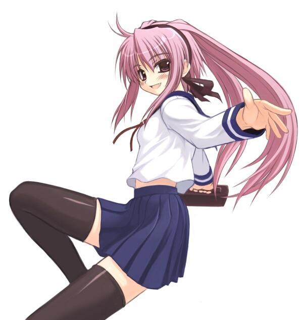 artist_request copyright_request long_sleeves ponytail school_uniform solo thighhighs