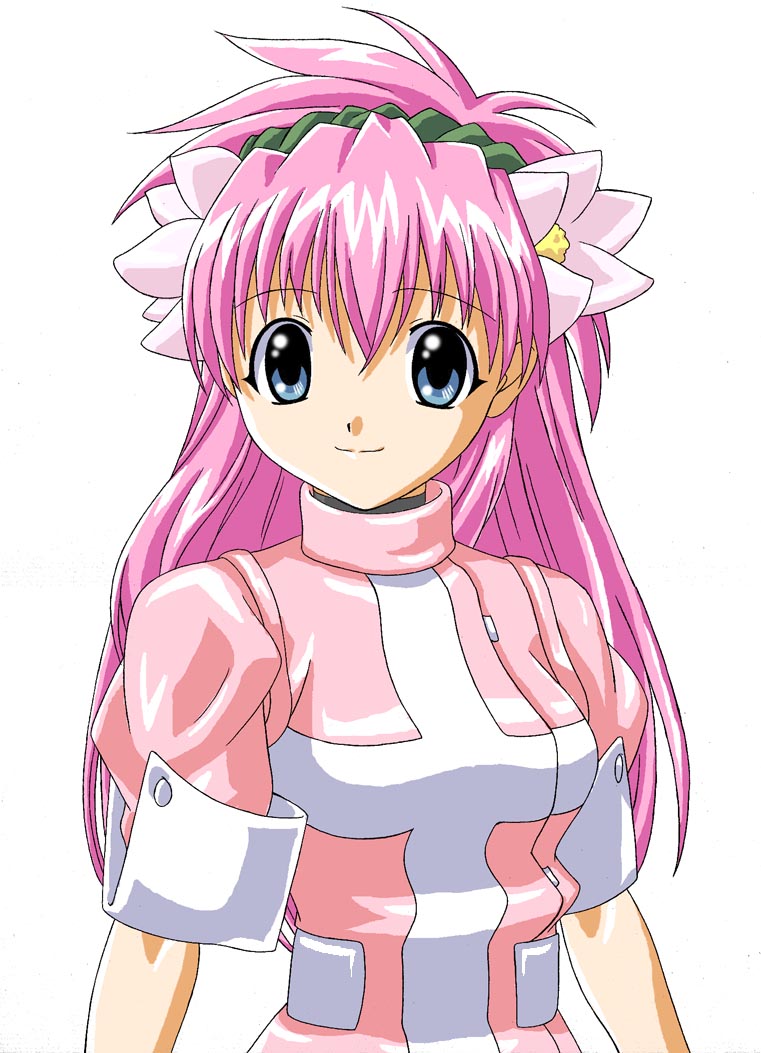 artist_request flower galaxy_angel long_hair milfeulle_sakuraba pink_hair solo