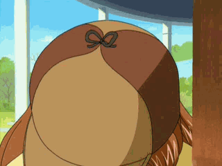 animated animated_gif detective lowres sister_princess solo yotsuba_(sister_princess)