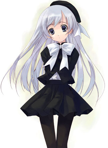 copyright_request hat keg long_hair long_sleeves lowres pantyhose solo white_hair