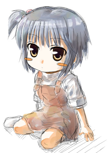 artist_request bangs child lowres nagato_yuki short_hair sitting solo suzumiya_haruhi_no_yuuutsu