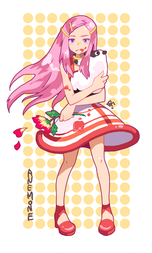 anemone_(eureka_seven) bf._(sogogiching) eureka_seven eureka_seven_(series) gulliver jam long_hair pink_hair solo