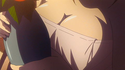 animated animated_gif ass breasts cleavage gif kami_nomi_zo_shiru_sekai katsuragi_mari legs lowres milf towel