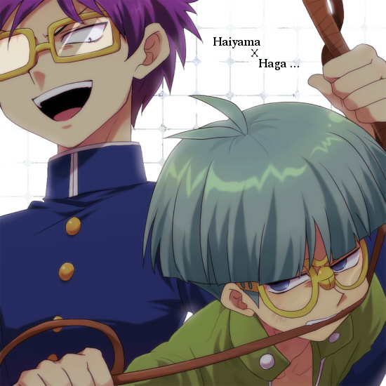 2boys character_request glasses male male_focus multiple_boys purple_hair yu-gi-oh!