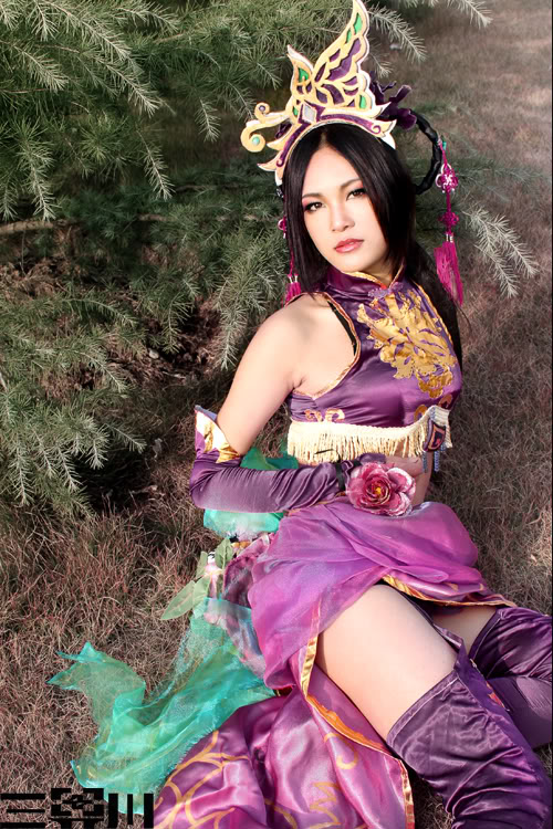asian china_dress chinese_clothes cosplay diao_chan dress dynasty_warriors photo pose posing shin_sangoku_musou