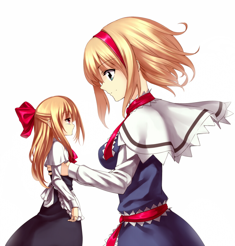 alice_margatroid bad_id bad_pixiv_id blonde_hair blue_eyes doll long_hair red_eyes shanghai_doll short_hair solo takemori_shintarou touhou