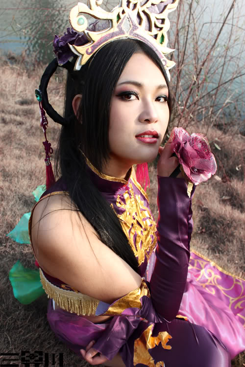 asian china_dress chinese_clothes cosplay diao_chan dress dynasty_warriors photo pose posing shin_sangoku_musou