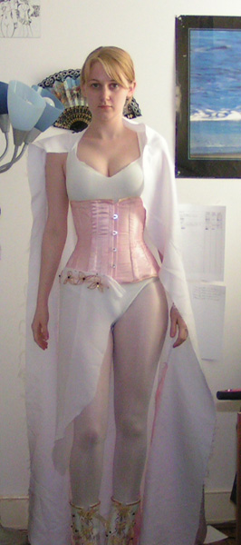 blonde_hair boots cape cosplay final_fantasy final_fantasy_iv leotard lowres rosa_farrell white_mage