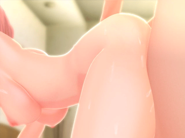 1boy 1girl 3d 3d_gif animated animated_gif ass bouncing_breasts breasts bride censored doggystyle from_behind gif hetero indoors mosaic_censoring nipples nude penis pink_hair pussy pussy_juice rabu_rabu_wedingu! sex short_hair sweat vaginal