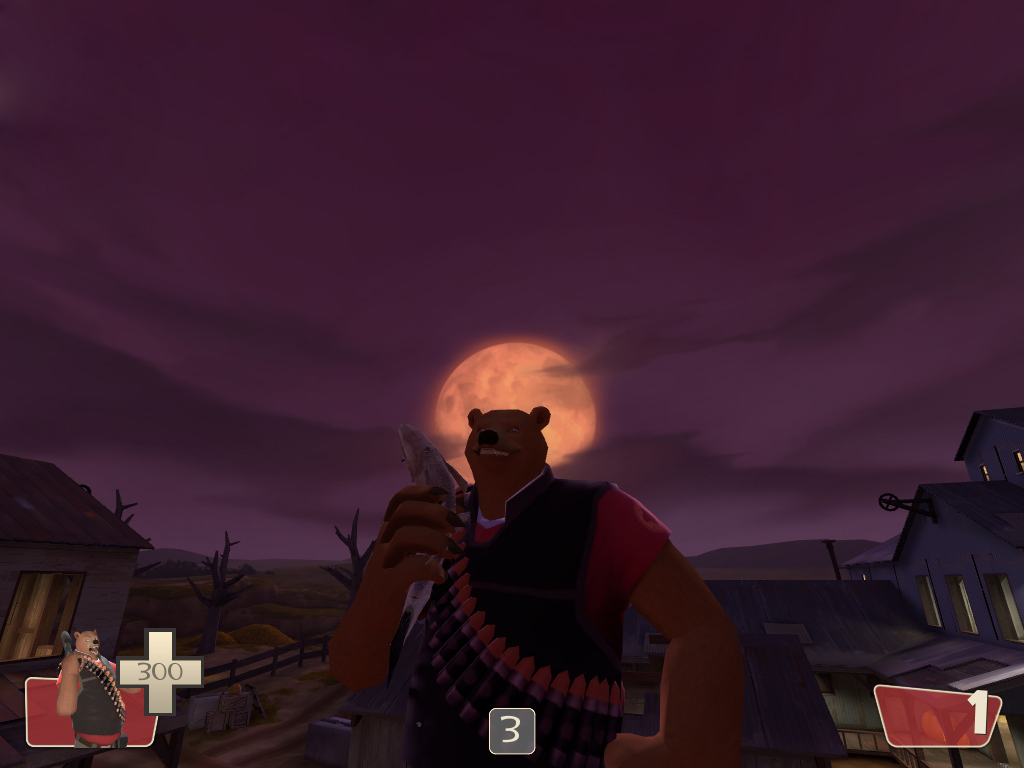 full_moon grizzly heavy_bear night salmon smile team_fortress_2
