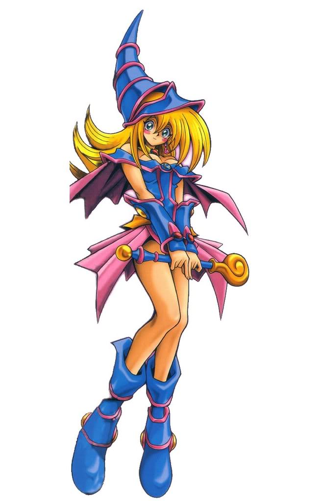bare_shoulders blonde_hair blush blush_stickers boots dark_magician_girl duel_monster green_eyes looking_at_viewer simple_background smile solo staff white_background yu-gi-oh! yuu-gi-ou_duel_monsters