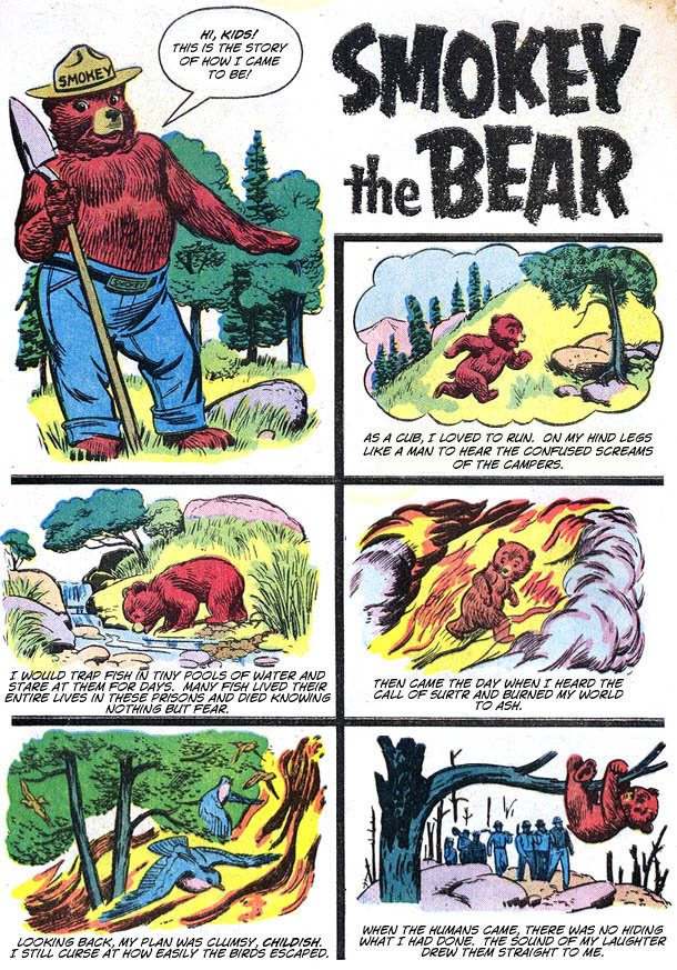 avian bear bird comic edit english_text funny human humor mammal smokey_bear text unknown_artist