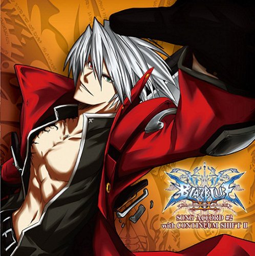 arc_system_works blazblue heterochromia lowres male male_focus muscle official_art open_clothes open_shirt ragna_the_bloodedge shirt toshimichi_mori white_hair