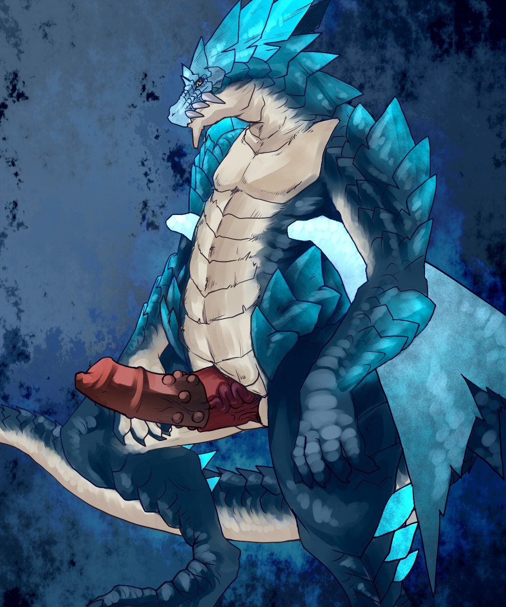 blue dragon kosian male penis scalie solo squiggly_cock_vein