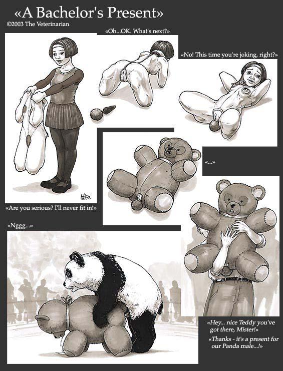 animal_costume bestiality fucked fur_suit girl panda panda_costume sex slave stuffed_animal the_veterinarian