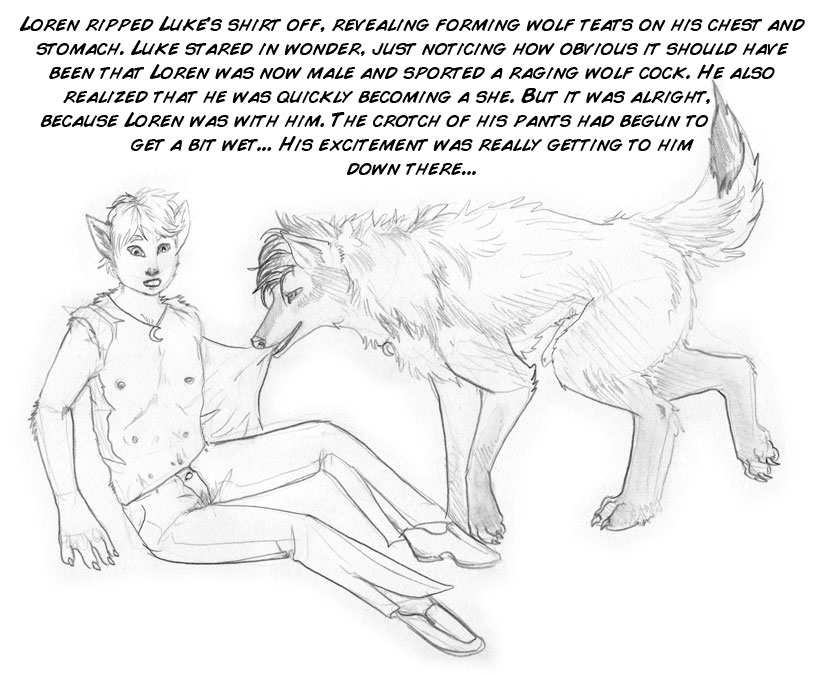 anthro anthro_bestiality anthro_on_feral arania bestiality canine canine_penis female feral interspecies knot male mammal multi_nipple nipples non-anthro penis plain_background sex straight transformation white_background wolf