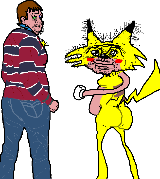 butt chris_chan hairy heterochromia human jeans looking_at_viewer male raised_tail sonichu tail