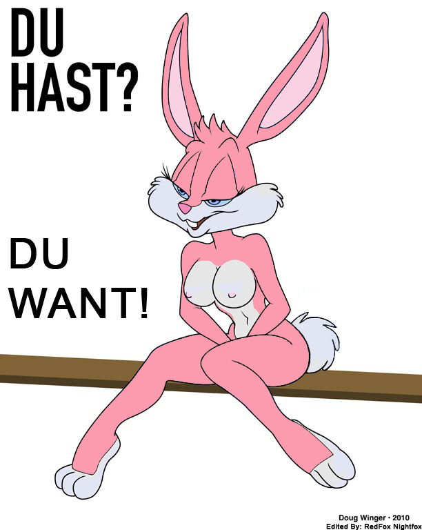 babs_bunny breasts doug_winger english_text german_text lagomorph photoshop rabbit solo tiny_toon_adventures tiny_toons translation_fail warner_brothers