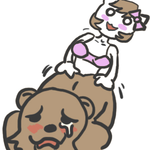 4chan animal_ears blush bra crying intentionally_bad kemonomimi moot nekomimi pedobear pink rape