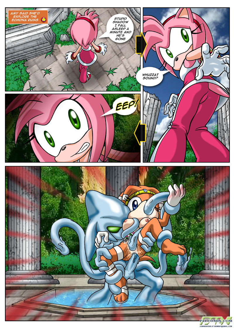 anal breasts chaos comic echidna female hedgehog male mammal mobian oral palcomix penis pussy sega sex sonic_(series) tentacles tikal_the_echidna unknown_artist vaginal
