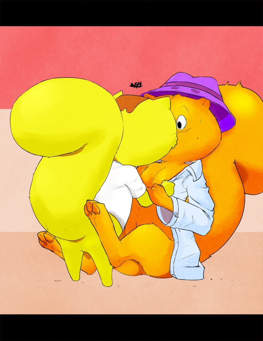 kissing male secret_squirrel seth-iova temporary_kenji
