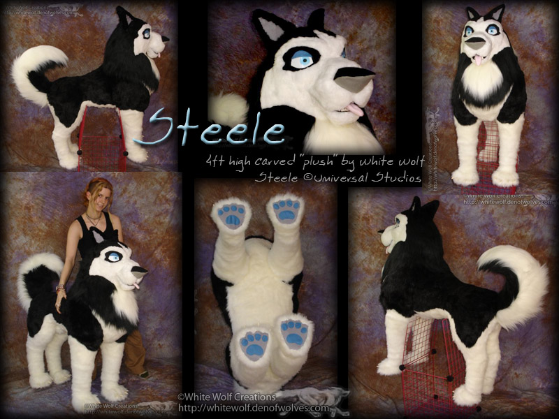 balto canine dog female feral human husky male mammal paws plushie real steel steele tongue unknown_artist