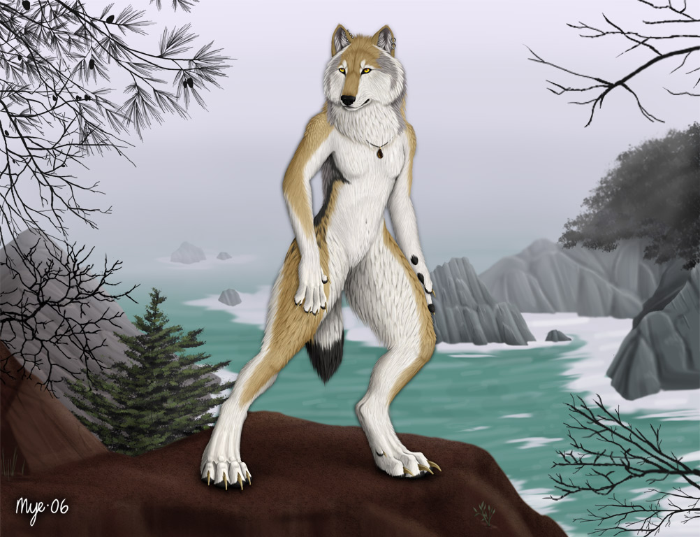 canine male myenia ocean solo werewolf wolf