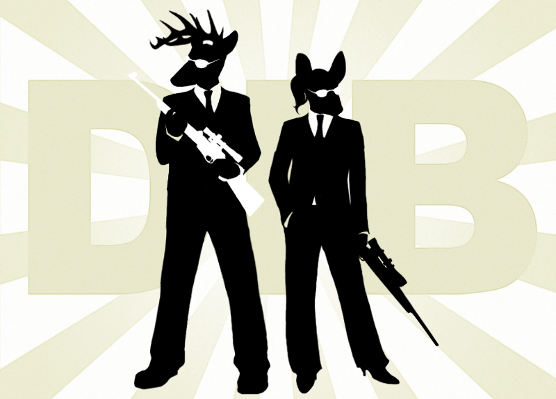 anthro awesome badass boots cervine deer duo gun high_heels mammal men_in_black ranged_weapon rating rifle shaddie shadowwolf shadowwolf:s silhouette suit suits weapon