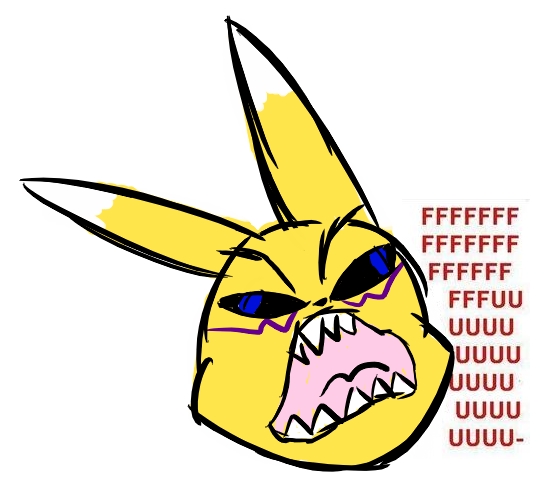 digimon fox fuuu head hornydragon mammal meme plain_background rage reaction_image renamon solo teeth white_background