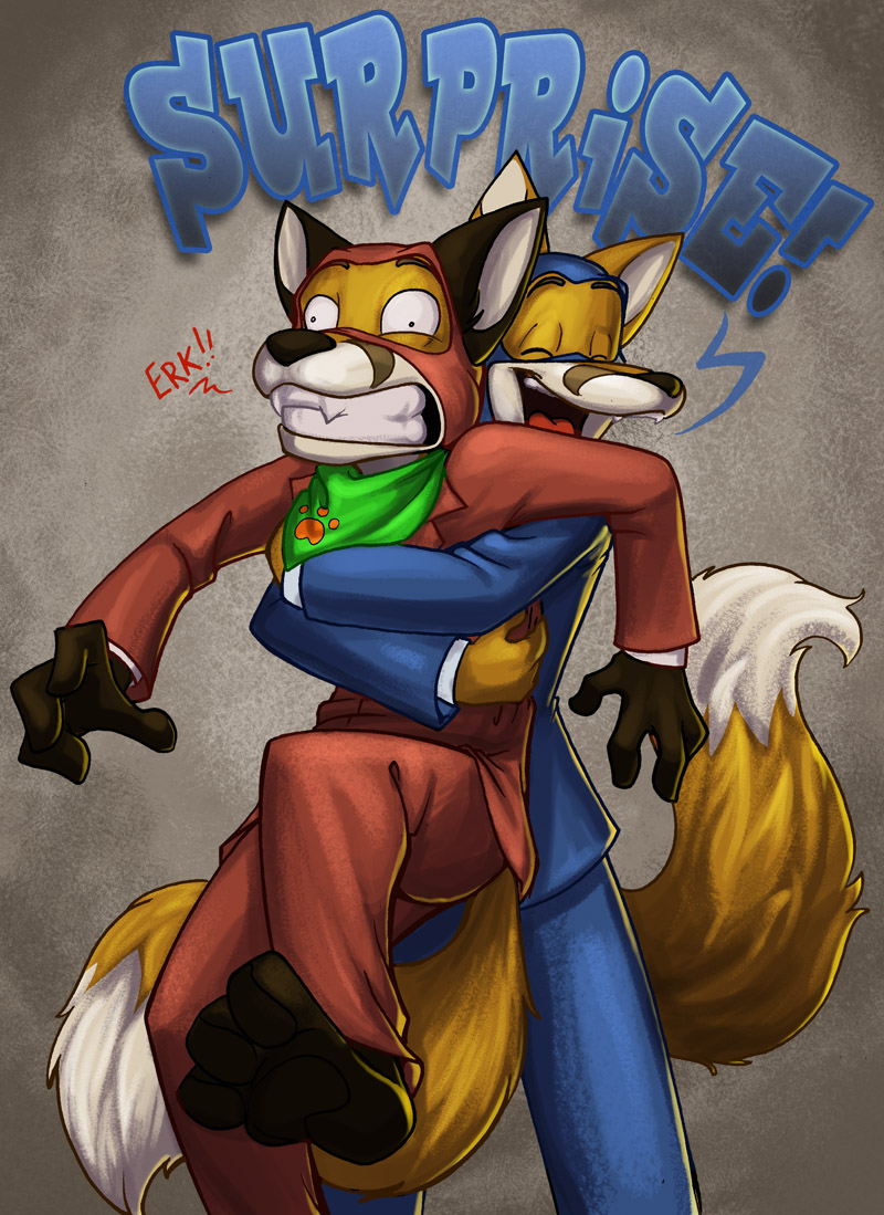 canine couple duo english_text fox hug lizardbeth male mammal spy_(team_fortress_2) suit tail team_fortress_2 text