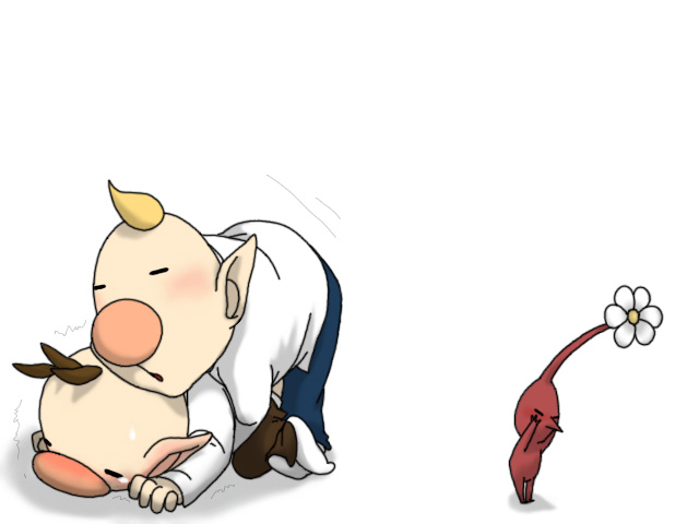 anal blush gay louie louie_(pikmin) male nintendo olimar pikmin rule_34 unknown_artist video_games