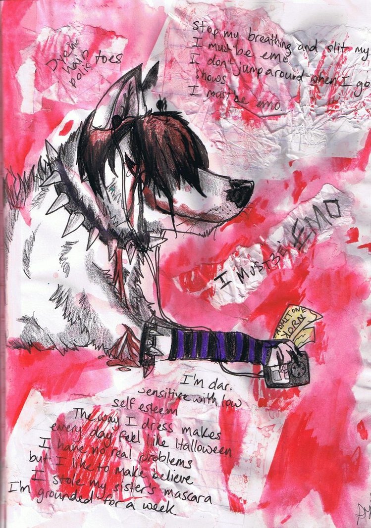 canine collar cry_some_more emo feral mammal sabuteur unknown_artist wolf