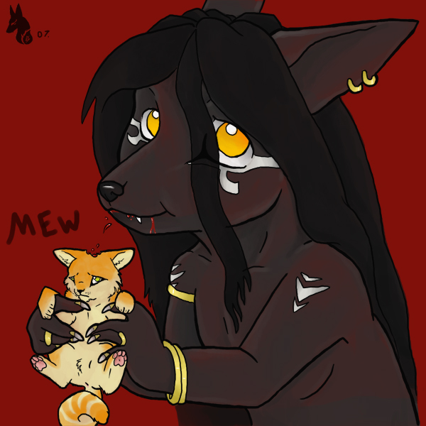 anubian_jackal anubis can't_enjoy deity egyptian fang feral male piercing vore whitefire