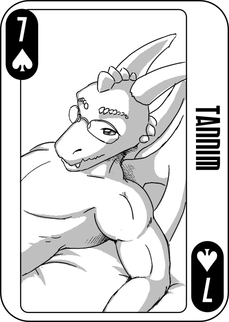 alpha_channel card dragon edis_krad male scalie seven_card solo spade_card tannim