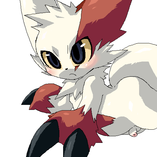 feral male nelly nintendo penis plain_background pok&#233;mon pok&eacute;mon solo video_games white_background zangoose