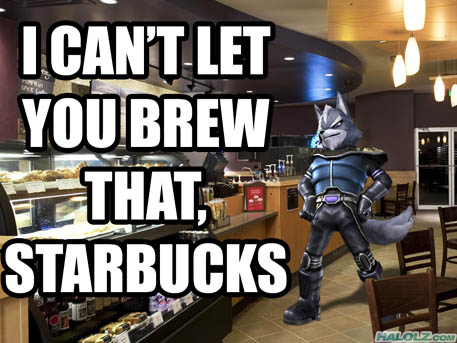 can't_let_you_do_that_star_fox canine english_text star_fox starbucks starwolf unknown_artist video_games wolf wolf_o'donnell