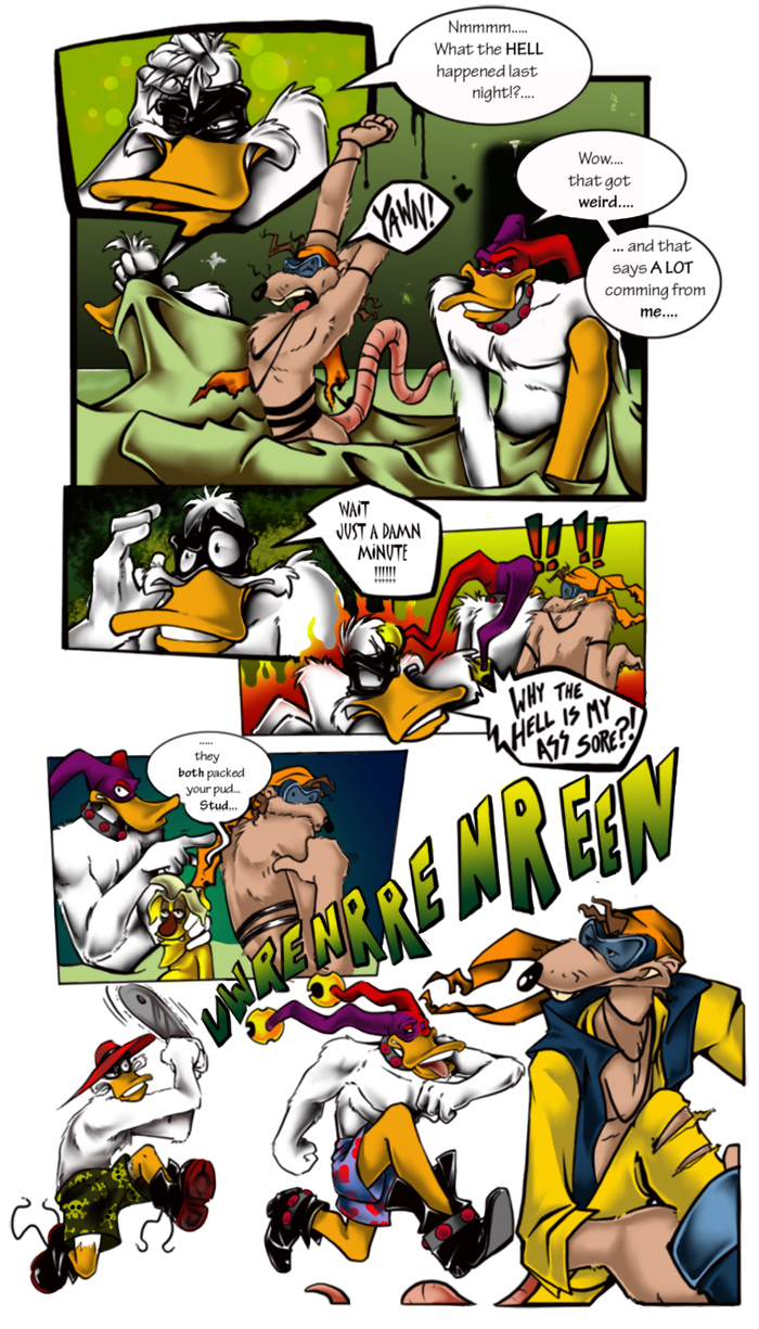 avian darkpenguin darkwing_duck duck gay male megavolt mr._banana_brain negaduck nude quackerjack rat rodent rule_34