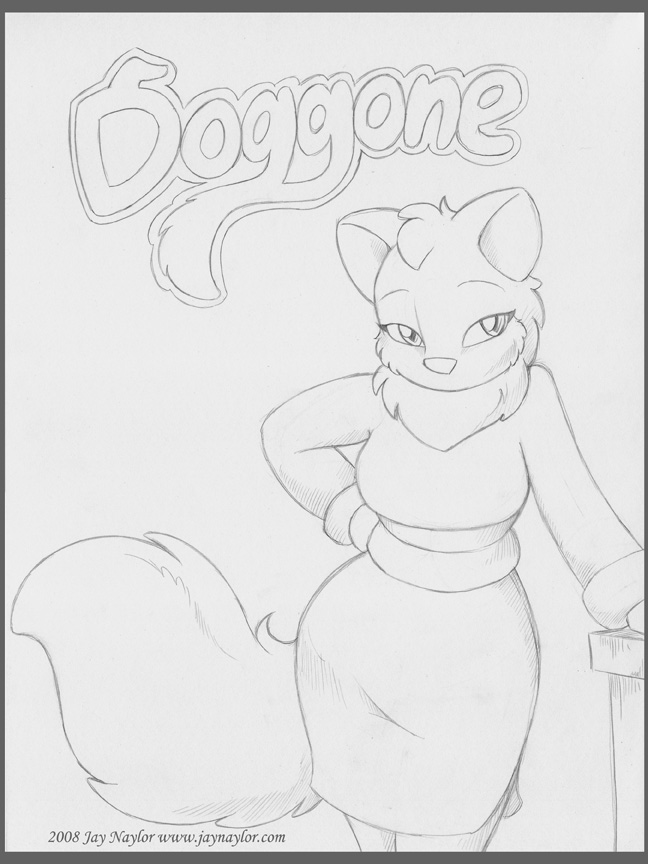 cover discontinued_comic doggone feline female fisk jay_naylor mammal plain_background unfinished white_background