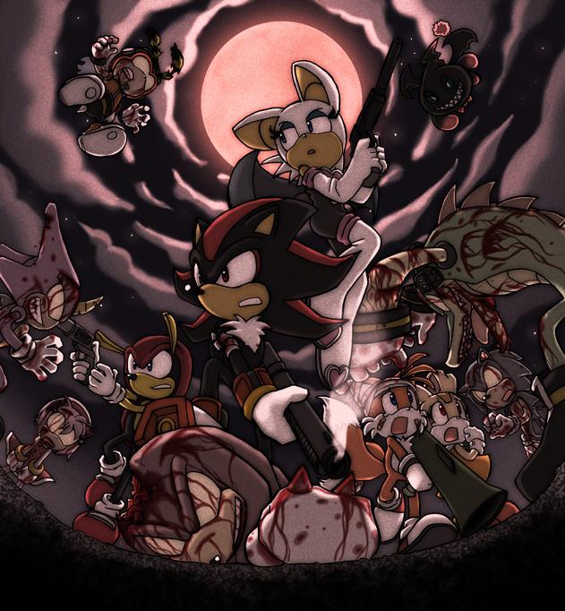 amy_rose badass canine charmy_bee cheese_the_chao cream_the_rabbit death evil fish_eye_lens fox hedgehog horror knuckles_the_echidna lol male miles_prower mobian rouge_the_bat shadow_the_hedgehog silver_the_hedgehog sonic_(series) sonic_the_hedgehog tigerfog vector_the_crocodile zombie