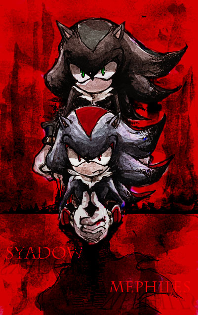 evil mephiles sega shadow_the_hedgehog siblings sonic_(series) twins urahyu