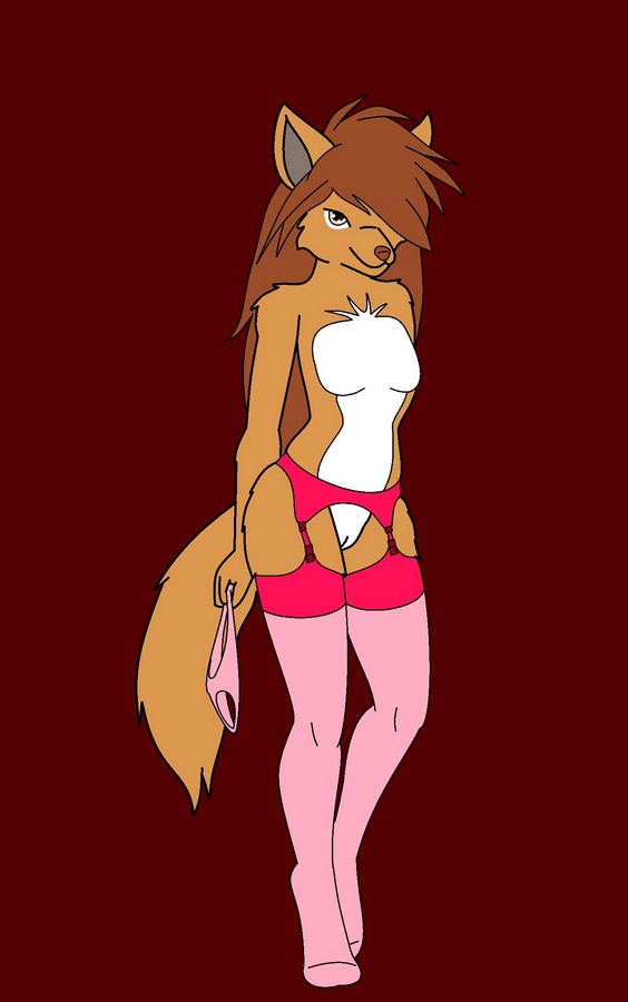 canine female florence_ambrose freefall legwear lonefox mammal nude panties rule_34 solo tights underwear