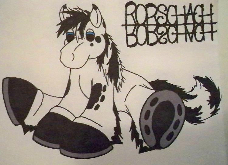 cute eimieejaxxon equine gypsy_vanner hooves horse male rorschach solo stallion