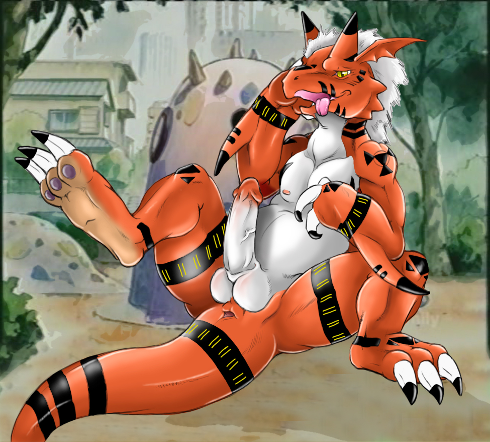 digimon growlmon hyper male narse solo